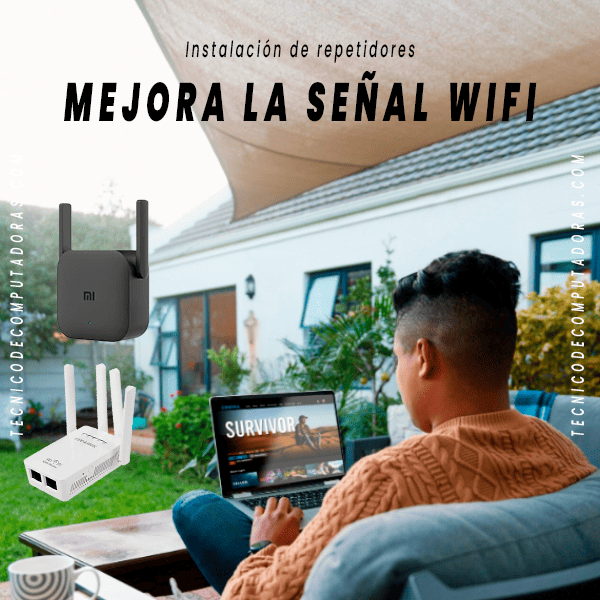 instalación de rauters, repetidores Wifi
